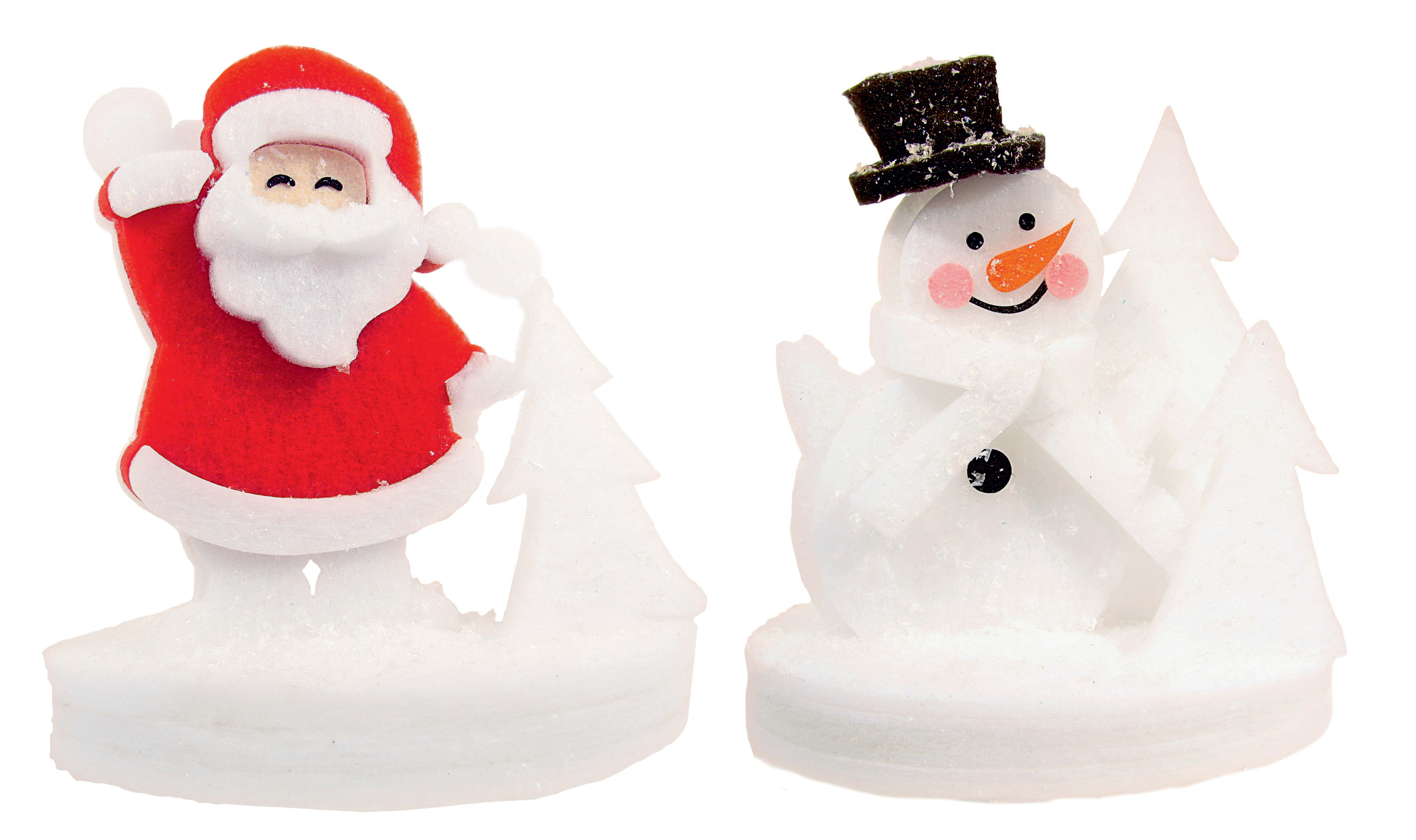 GIOCOPLAST NATALE - BABBO E PUP. OVATTATI 3D CM.35X23X35