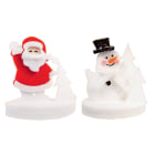 GIOCOPLAST NATALE - BABBO E PUP. OVATTATI 3D CM.35X23X35