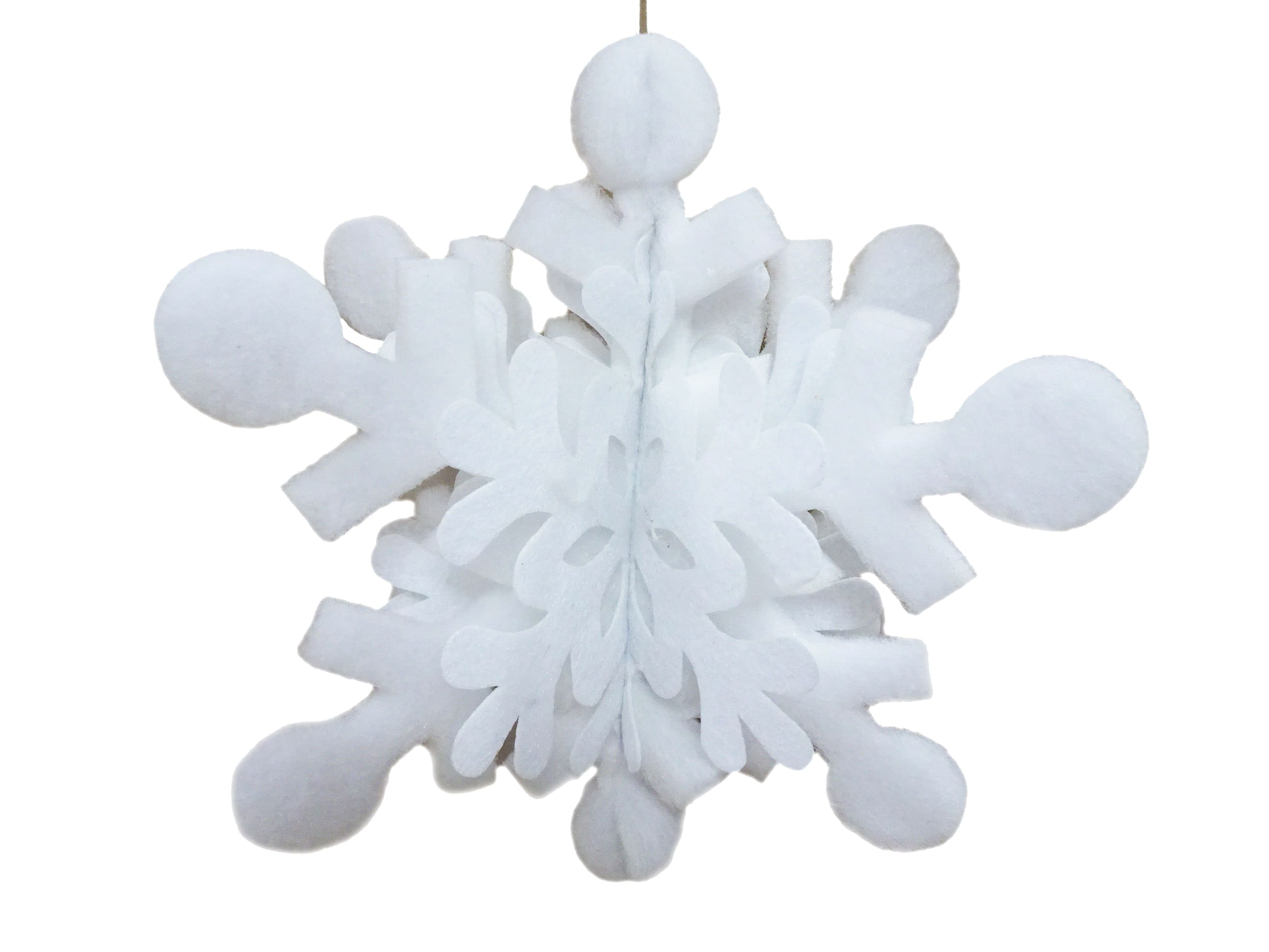 GIOCOPLAST NATALE - FIOCCO DI NEVE 3D OVATTATO 30CM