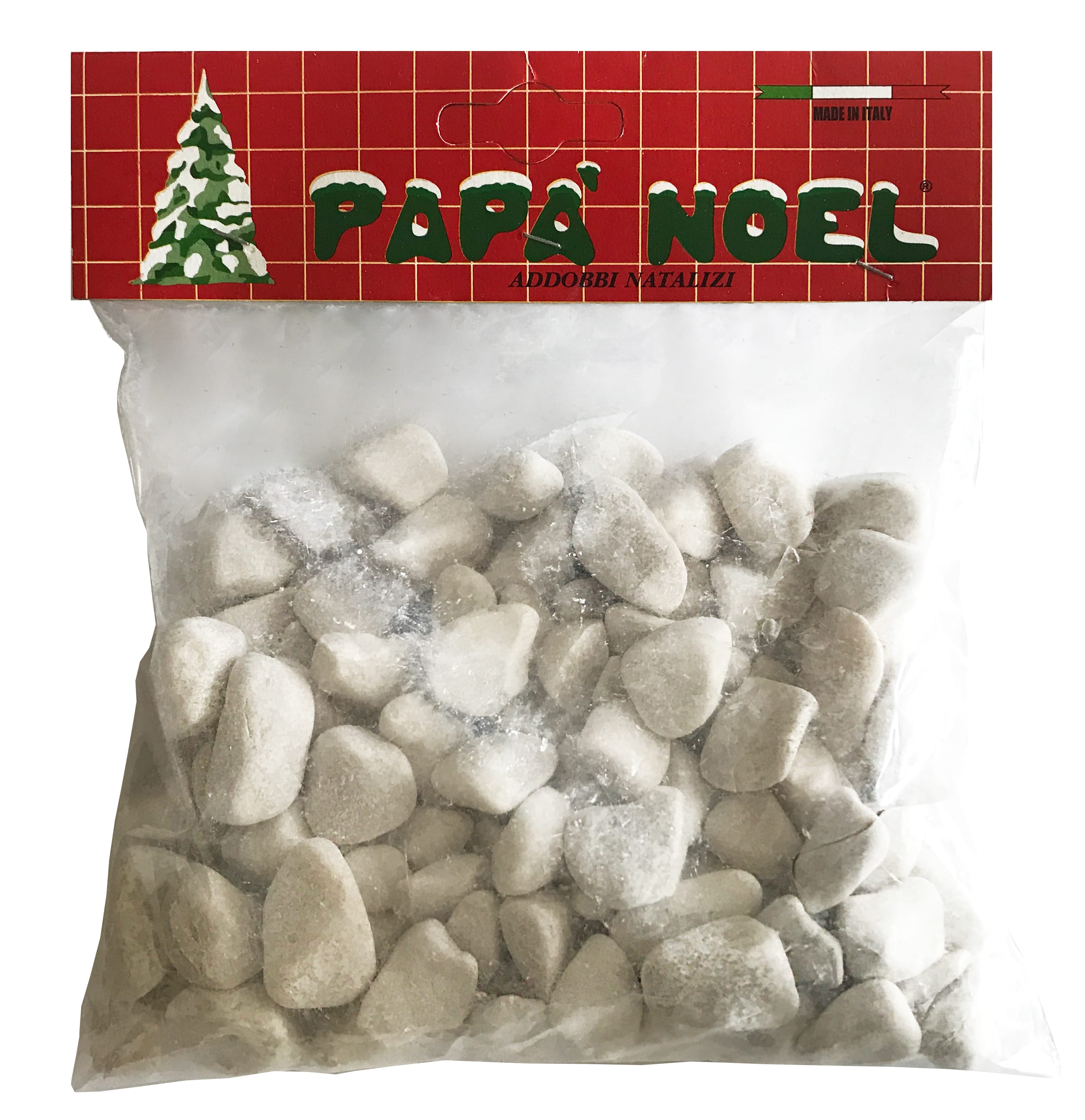 GIOCOPLAST NATALE - SASSI BIANCHI IN BUSTA CON CAVALLOTTO