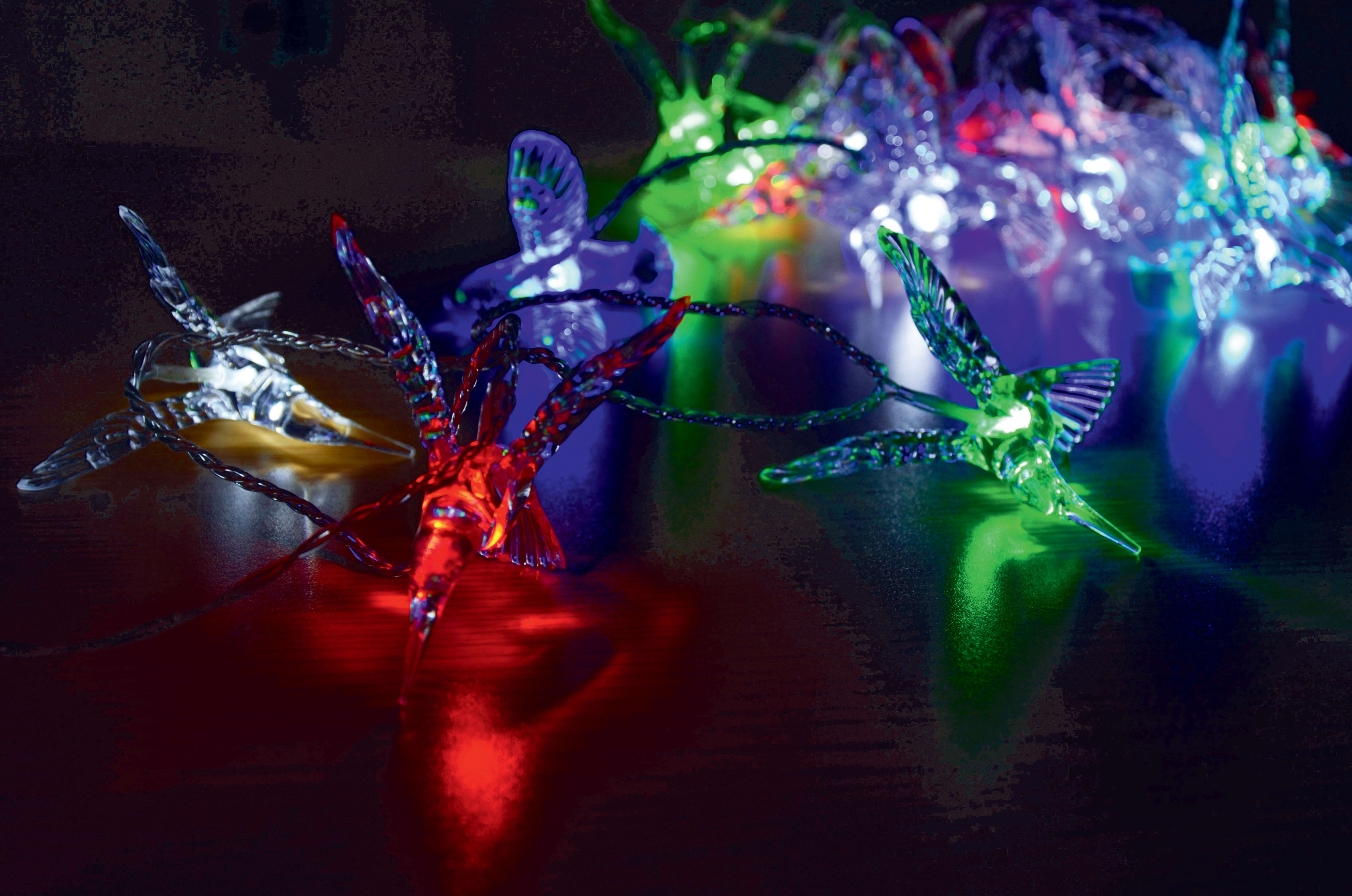 GIOCOPLAST NATALE - 20 DECORAZIONI COLIBRI CON LED