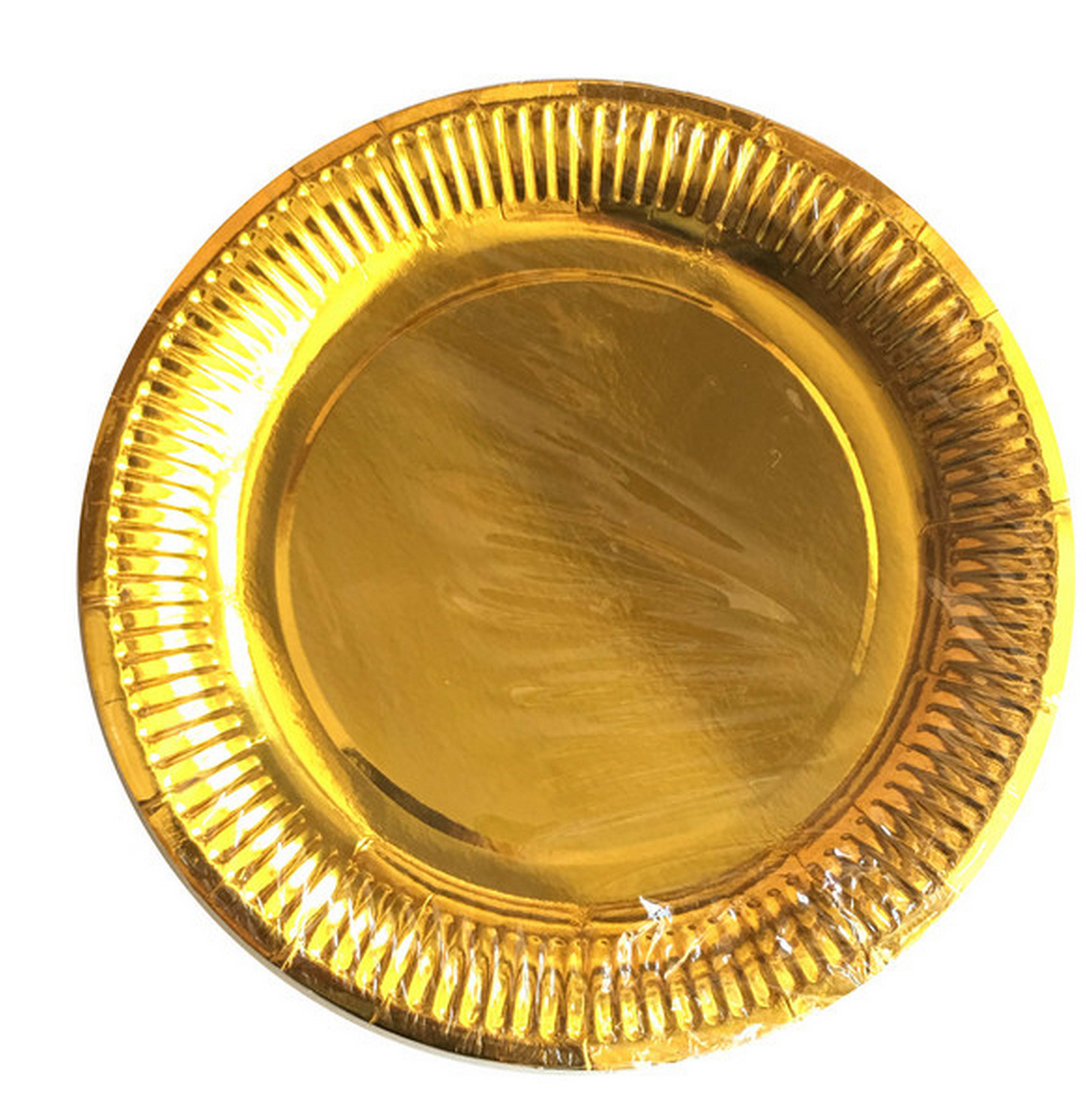GIOCOPLAST NATALE - ORO 6 PIATTO 29cm