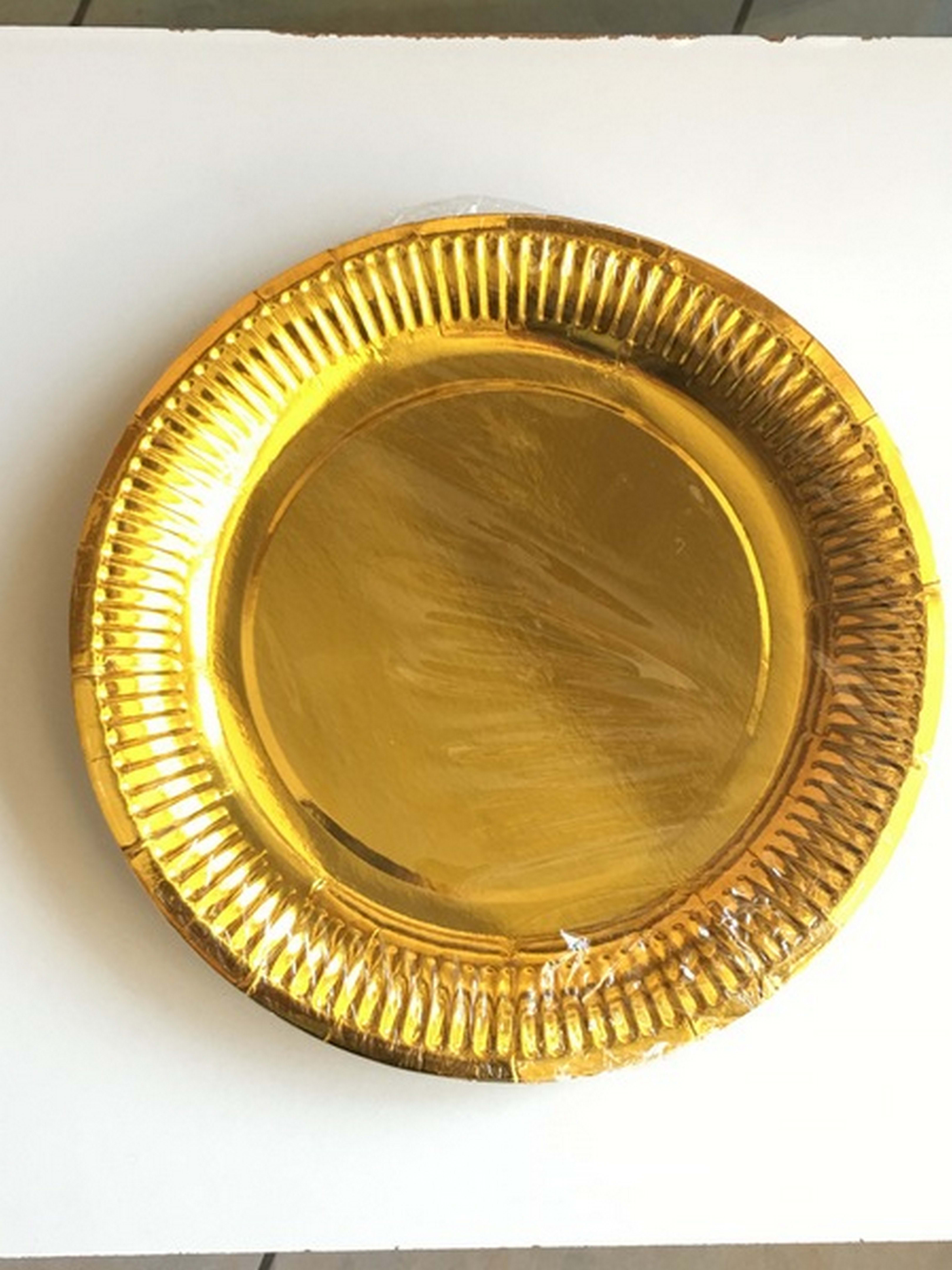 GIOCOPLAST NATALE - ORO 8 PIATTI 23cm
