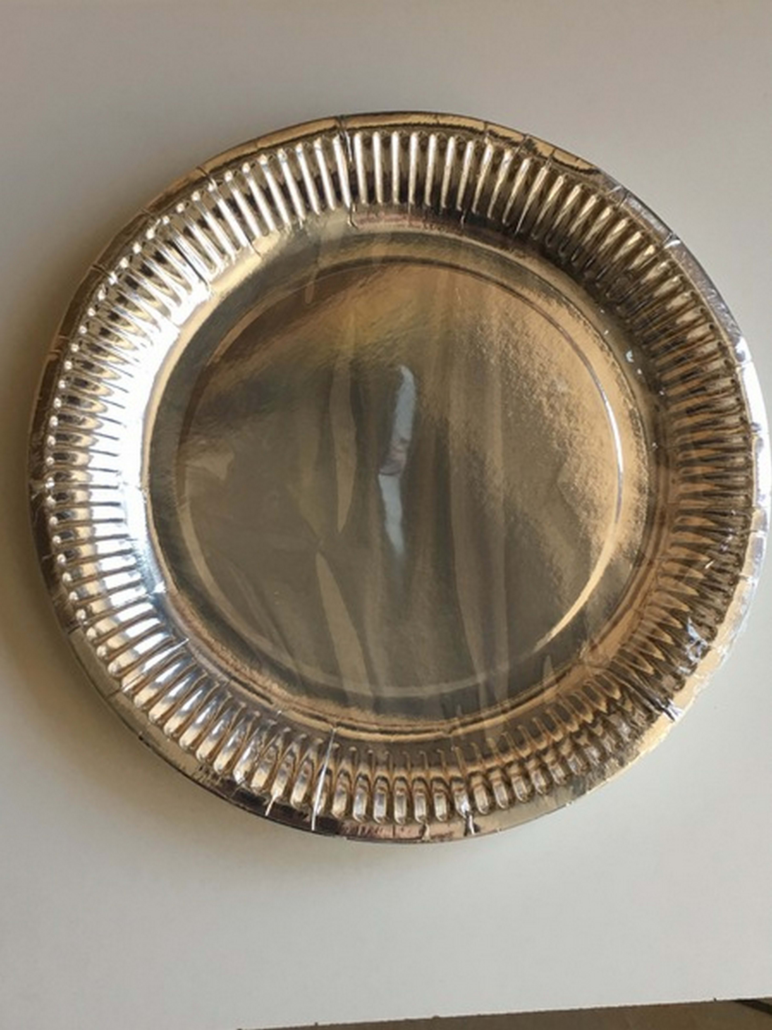 GIOCOPLAST NATALE - ARGENTO 8 PIATTI 23cm