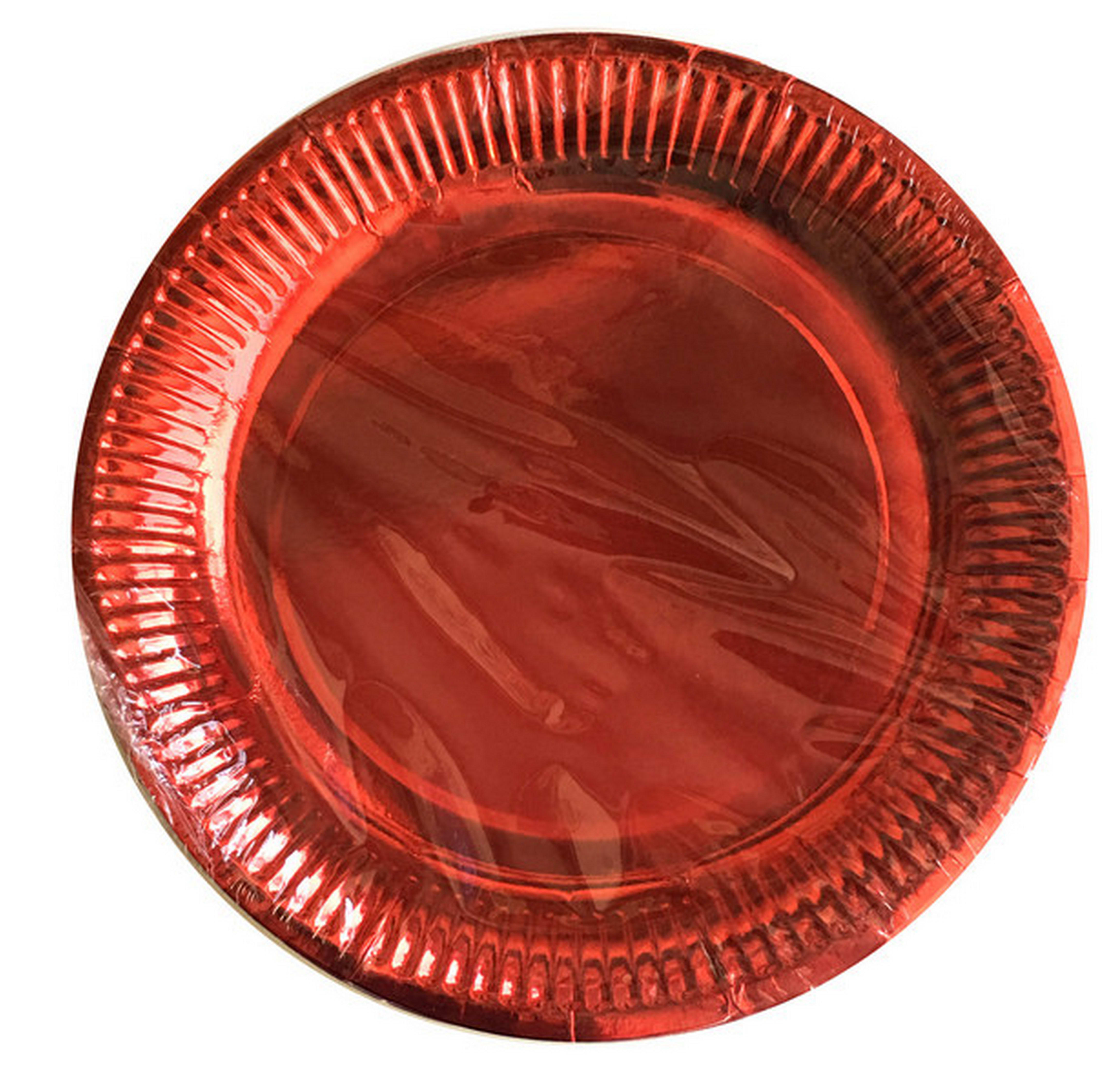 GIOCOPLAST NATALE - ROSSO 6 PIATTO 29cm