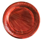 GIOCOPLAST NATALE - ROSSO 6 PIATTO 29cm