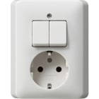 GIRA - COMBI DOP.INT./SCHUKO P.CPL.