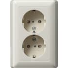 GIRA - PRESA DOP.SCHUKO SP + P.CPL.