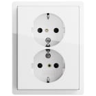 GIRA - PRESA DOP.SCHUKO SP + PLACCA