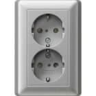 GIRA - PRESA DOP.SCHUKO SP + P.CPL.