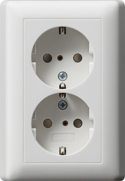 GIRA - PRESA DOP.SCHUKO SP + P.CPL.