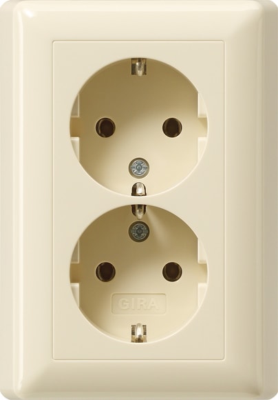 GIRA - DOP.SCHUKO P.CPL. S/GR. MI