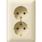 GIRA - DOP.SCHUKO P.CPL. S/GR. MI