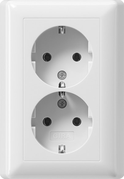 GIRA - DOP.SCHUKO P.CPL. S/GR. MI