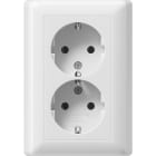 GIRA - DOP.SCHUKO P.CPL. S/GR. MI
