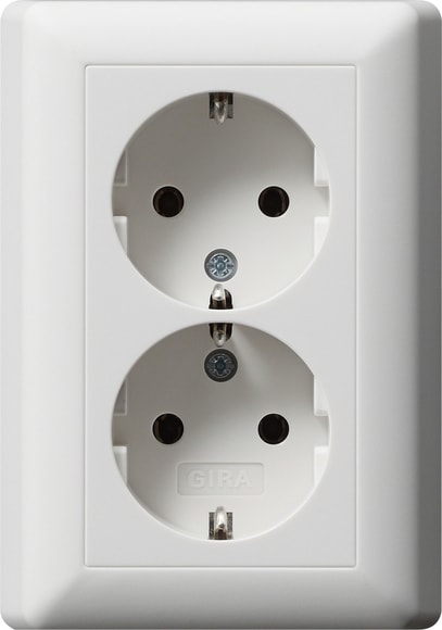 GIRA - DOP.SCHUKO P.CPL. S/GR. MI