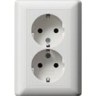 GIRA - DOP.SCHUKO P.CPL. S/GR. MI