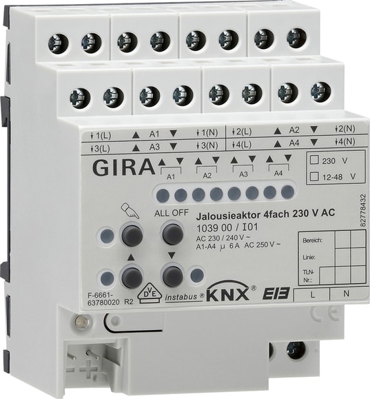 GIRA - ATT.VEN. 4-C 230 V AC MAN.