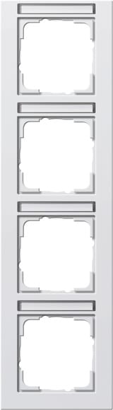 GIRA - PLACCA 4-M VERT. CT