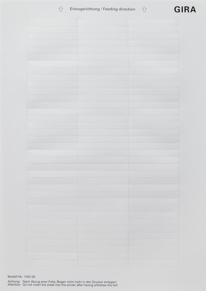 GIRA - FOGLI TARGHETTE 51,2 X 7 MM