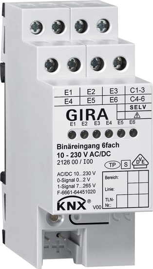 GIRA - INGR.BIN. 6-M 10 - 230 V AC/DC