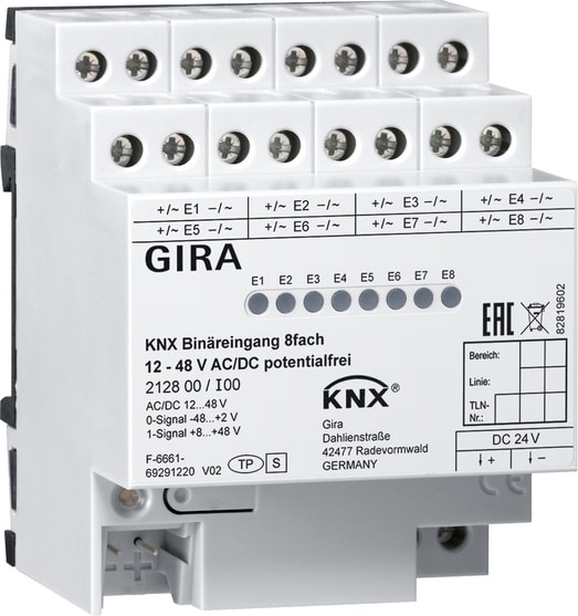 GIRA - INGR.BIN. 8-M 12 - 48 V AC/DC POT.0
