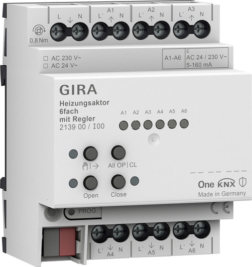 GIRA - ATT.RISCALD. 6-C REG.