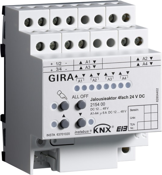GIRA - ATT.VEN. 4-C 24 V DC MAN.