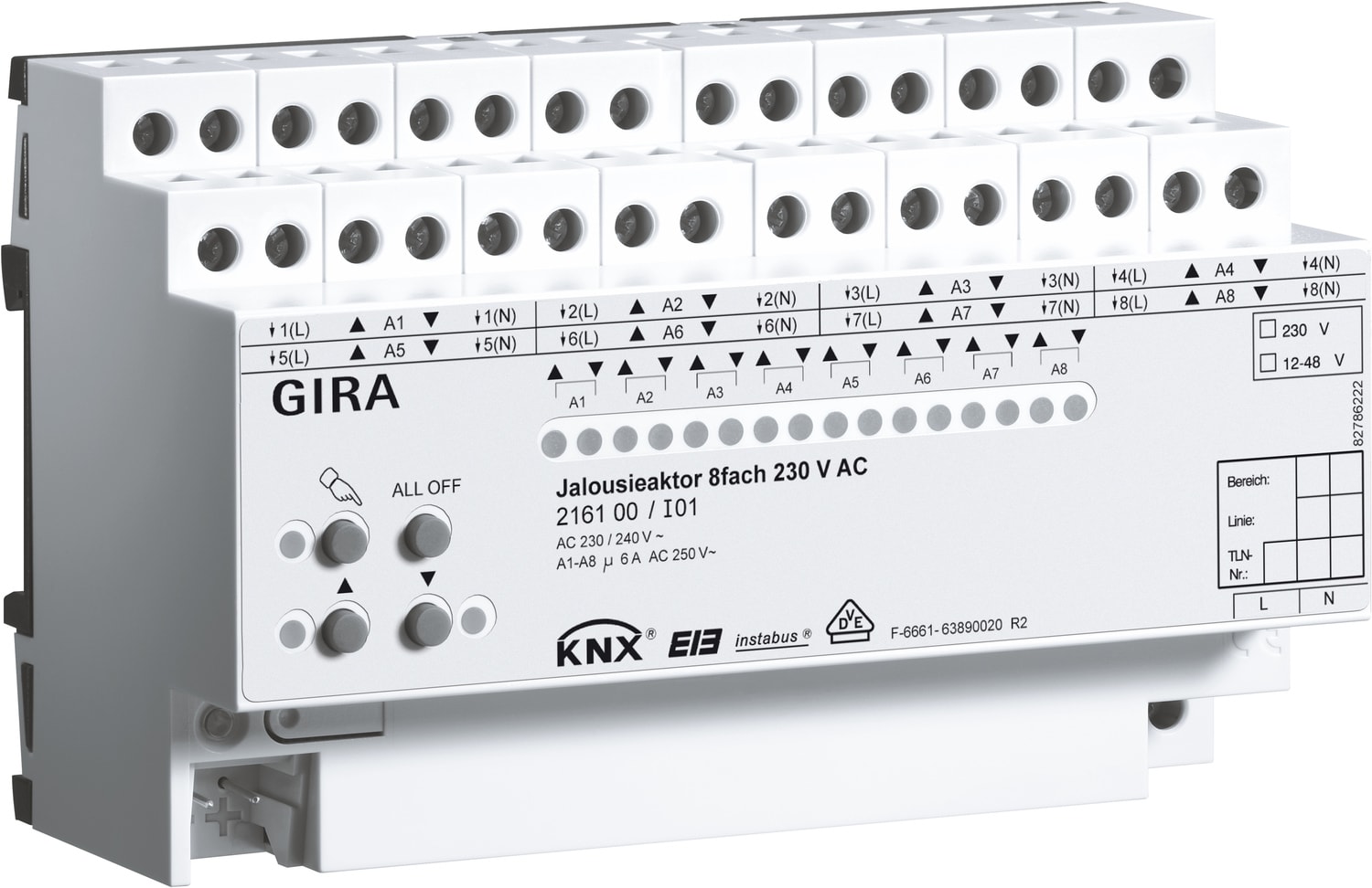 GIRA - ATT.VEN. 8-C 230 V AC MAN.