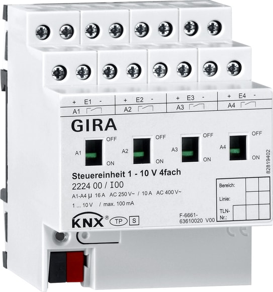 GIRA - UN.CTRL. 1 - 10 V 4-C MAN.