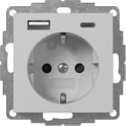 GIRA - SCHUKO SP ALIM.TENS.USB 2-C TIPO A/C