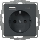 GIRA - SCHUKO SP ALIM.TENS.USB 2-C TIPO A/C