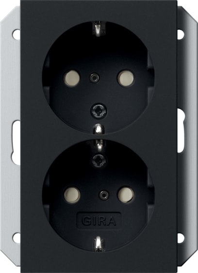 GIRA - PRESA DOP.SCHUKO SP P. SCAT.IN 1-M