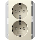 GIRA - PRESA DOP.SCHUKO SP P. SCAT.IN 1-M