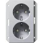 GIRA - PRESA DOP.SCHUKO SP P. SCAT.IN 1-M