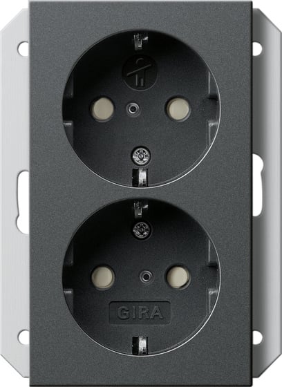 GIRA - PRESA DOP.SCHUKO SP P. SCAT.IN 1-M