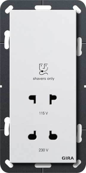 GIRA - PRESA RASOIO ELETTR. 115 - 230 V