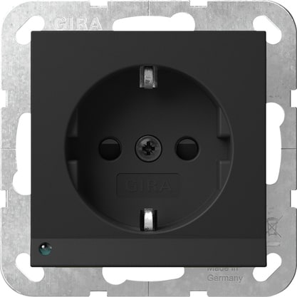 GIRA - PRESA SCHUKO LUCE LED + SP