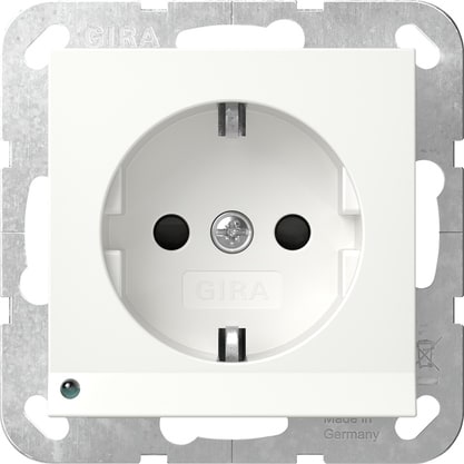 GIRA - PRESA SCHUKO LUCE LED + SP
