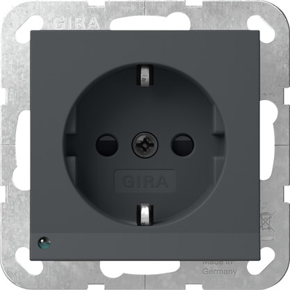 GIRA - PRESA SCHUKO LUCE LED + SP