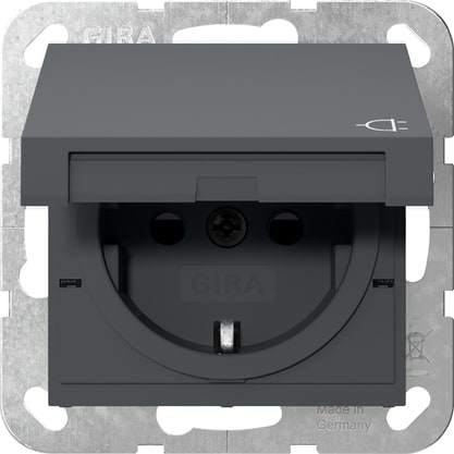 GIRA - PRESA SCHUKO CC + SP
