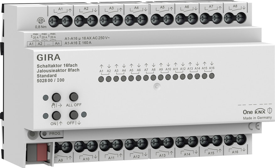 GIRA - ATT.ON/OFF / VEN. 16-C/8-C 16 A STD