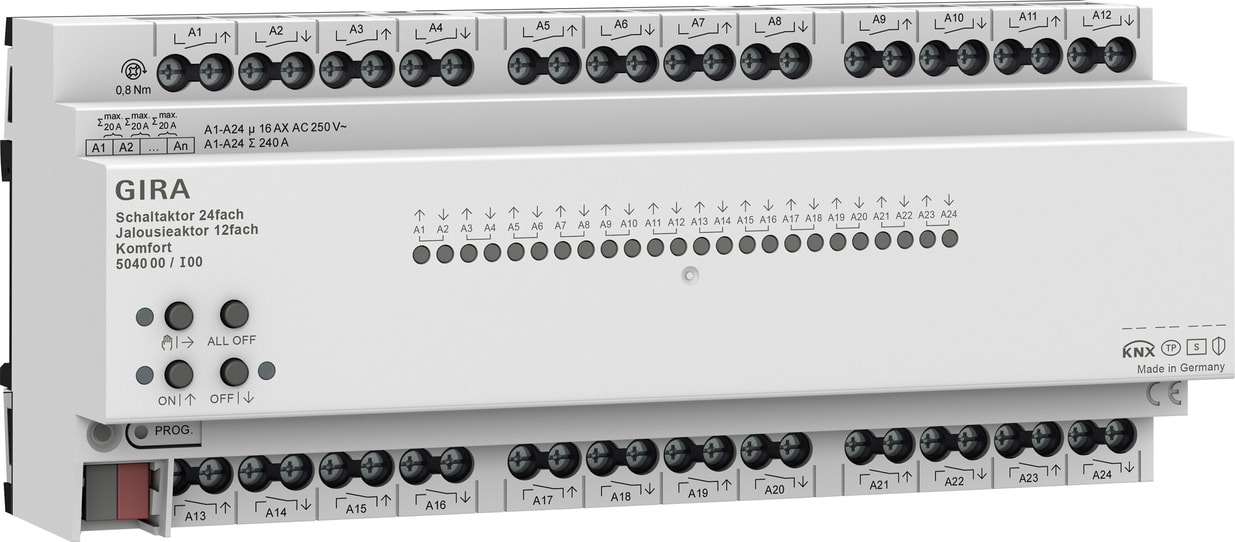 GIRA - ATT.ON/OFF / VEN. 24-C/12-C 16 A AMG KMF