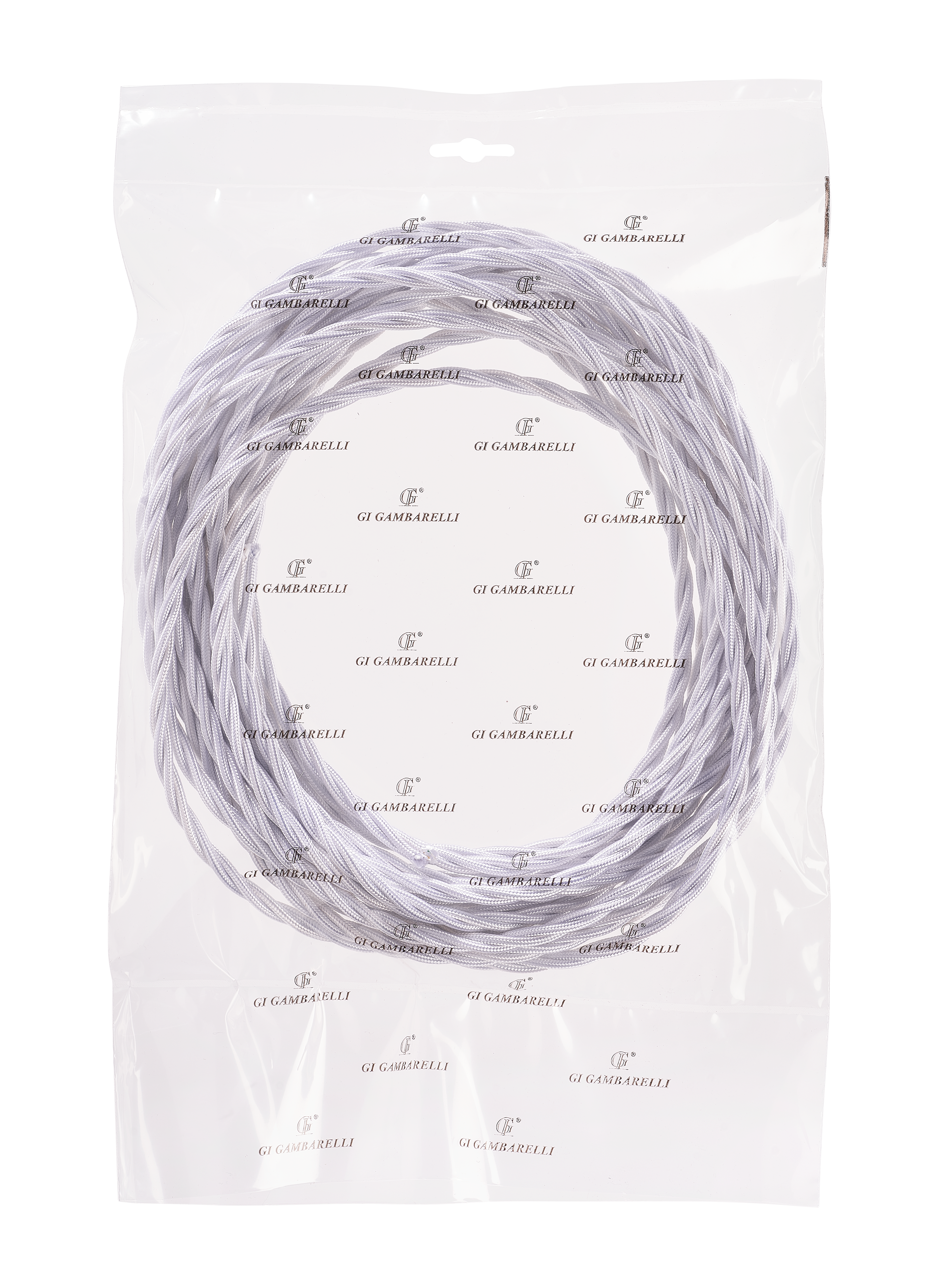 GI GAMBARELLI - BLISTER CAVO TRECCIA BIANCO MM 3 X 1 MT.