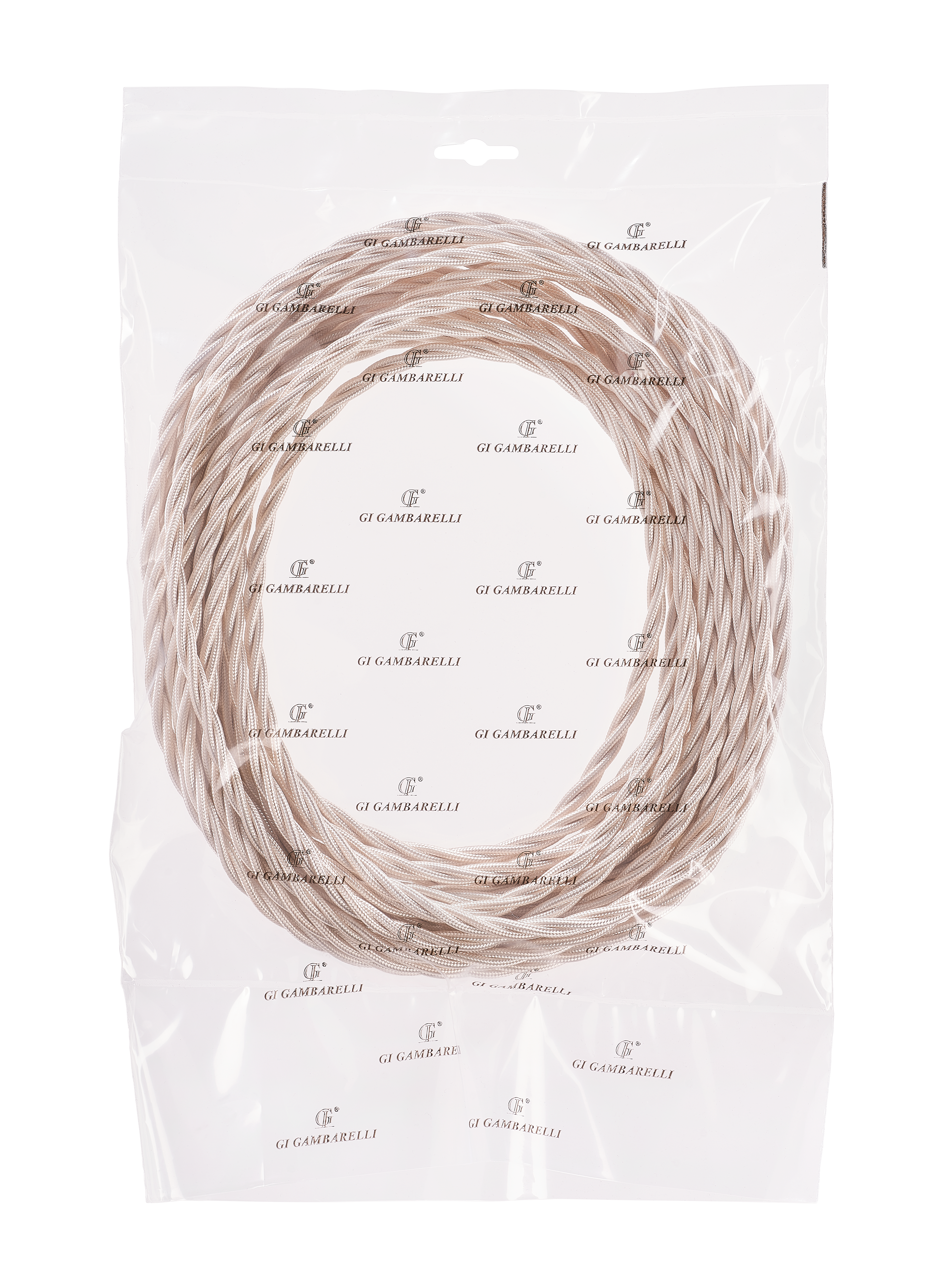 GI GAMBARELLI - BLISTER CAVO TRECCIA AVORIO MM 3 X 1 MT. 34108