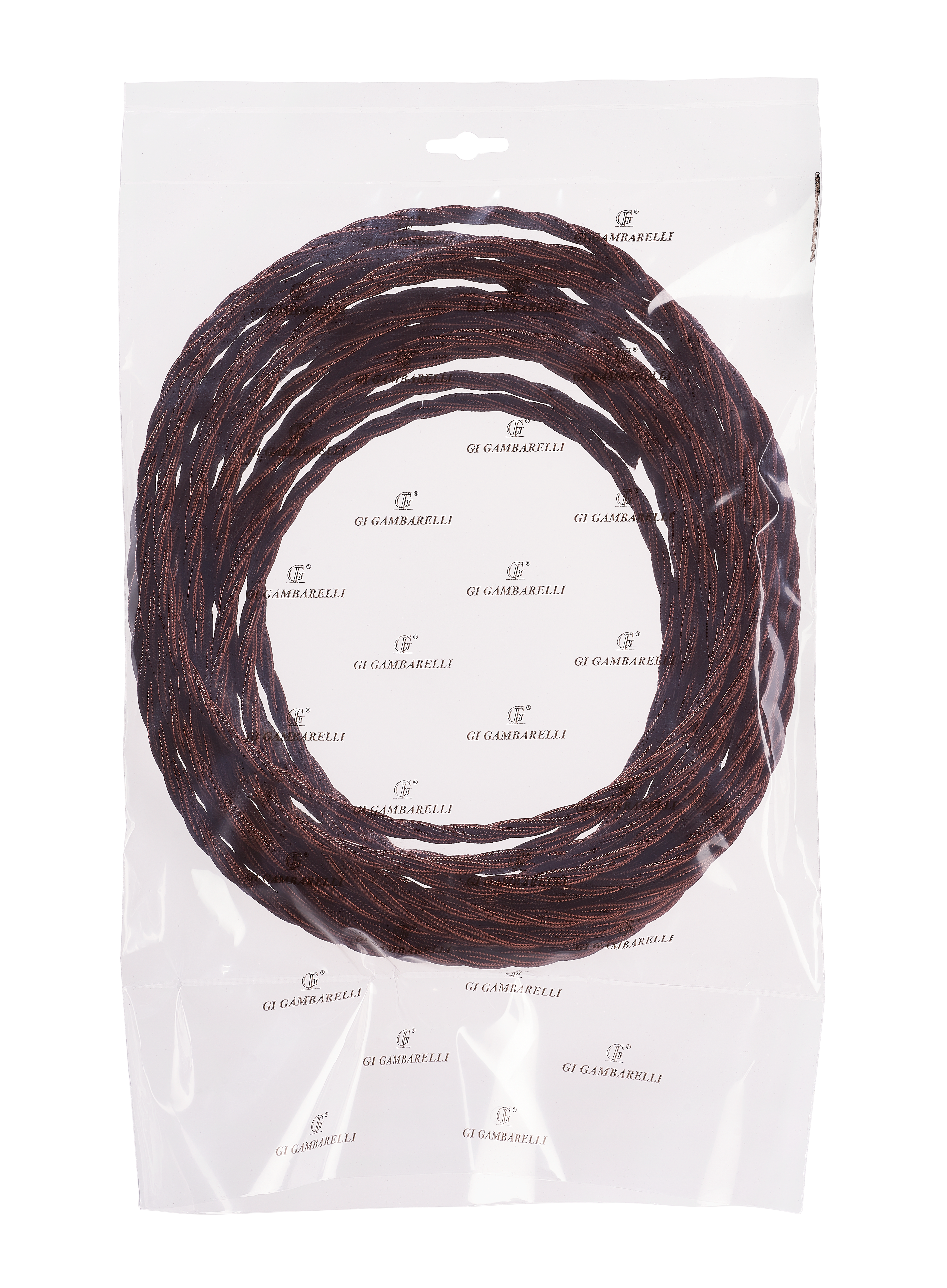 GI GAMBARELLI - BLISTER CAVO TRECCIA MARRONE MM 3X0.75 M