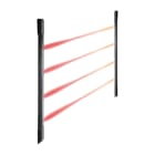 ELKRON - Barriera infrarossi da esterno EL20RT/10 protetta in estruso di policarbonato, basso profilo, h 1 m, 4 fasci, portata 10 m. 80EL1100211