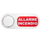 ELKRON - Pannello in plexiglass con scritta ALLARME INCENDI, linea C400, FAP54 - PLEXI PANNELLO ALLARME INCEND. 80FH6800123