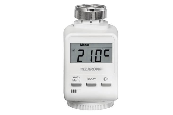 ELKRON - Valvola termostatica wirelessa batteria, comunicazione ZigBee 2.4Ghz VT600.