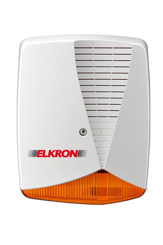 ELKRON - Sirena da esterno in ABS con lampeggiatore HPA700P policarbonato.